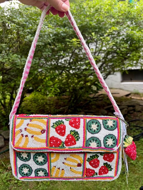 T.J.Maxx Handbags - NWT Viral Beaded Fruit Bag Handmade in India